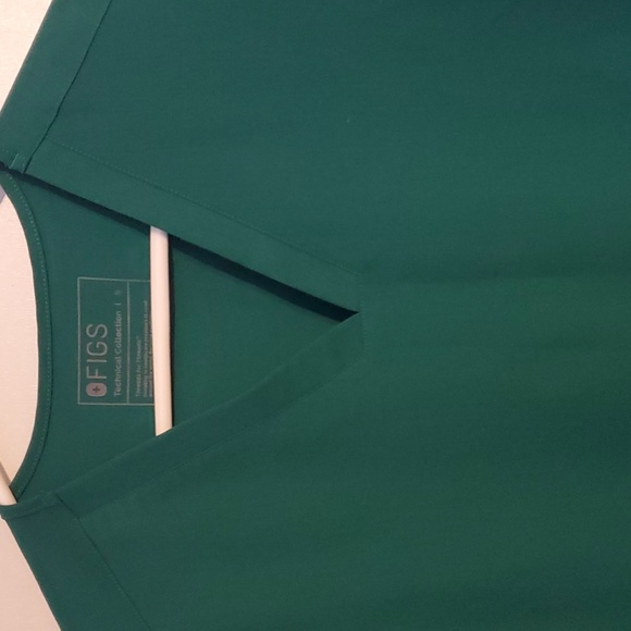 Figs  Technical collection women's S green scrub top - Picture 5 of 7